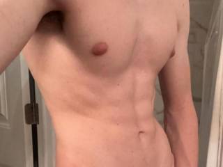Shower time before meeting my next hotwife couple.