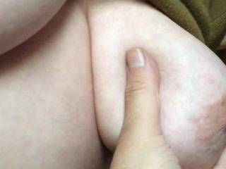 2 of 2 - grabbing her left tit, gently
