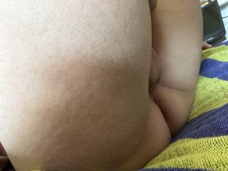 Squeezing my dick