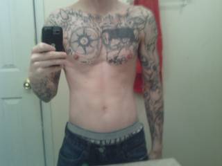 More of me and my tattoos. Just wait the rest is coming off