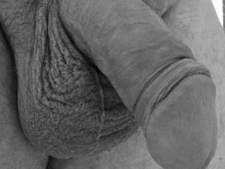Nice close up of hubbys cock before it got all hard
