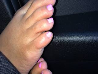Full toenail pedicure closeup...