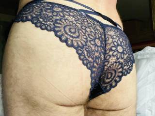 Lacy blue ones. X