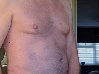 Getting ready to have a shower but as usual got side tracked by my cock