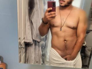 Just getting out of the shower