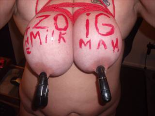 My friend Ds tied tits for ZOIG