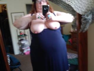 I like to walk around the house with my tits out. I like the way my titties look in the mirror. Do you?
