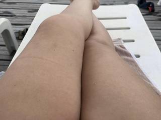What do you think of her legs with feet?