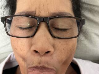 Sucking before facial
