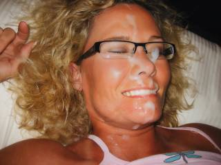 When he said he was gonna cum on my face he wasn\'t kidding