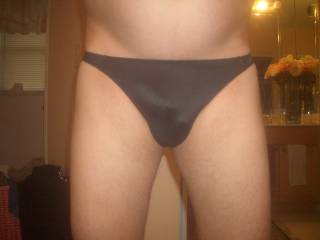 front view of me in my thong