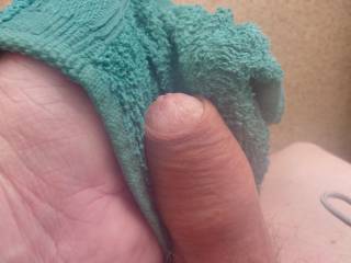 stretching my foreskin forward, its easier after a long warm shower