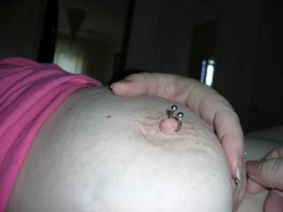 Would you like to play with my pierced nipples?