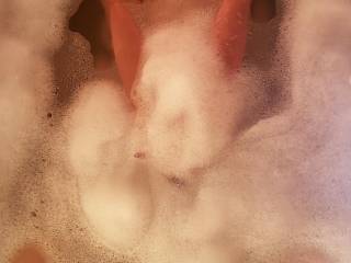 Nice relaxing candle lit bubble bath