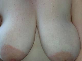 Wifeys big tits after shower