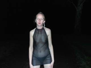 out in the local woods what you do if you came a cross her in the woods dresses like this