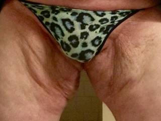 Just slipped on another sexy pair of girlie gstring panties;)