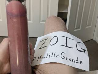 Verification pic so I can DM some private pics to some sexy Zoiger friends and get in on that video action