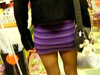 out shopping in blackpool, flashing when possible
wearing my fav, barely black sher tights with no panties