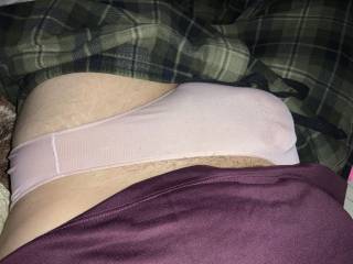 In my new pink panties ready for bed