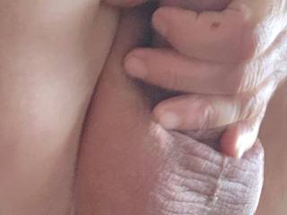 Playing with my dick and balls. Anyone want to suck, jerk, lick ?