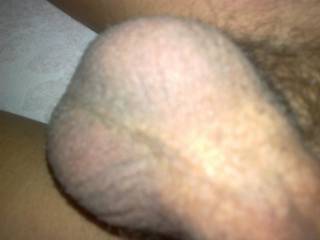 my shaved balls - closeup
