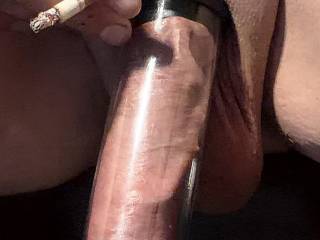 Lazy pumping and smoking.