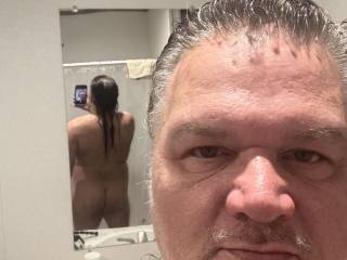 Full nude back view