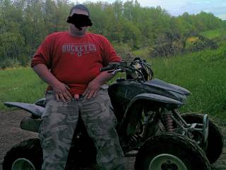Me and my cock on my fourwheeler