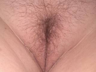 Wife\'s beautiful pussy just before I put my dick into it.