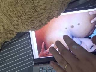 A cum tribute for like2show and her gf