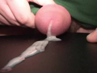 Got thick cum after some time of abstinence.