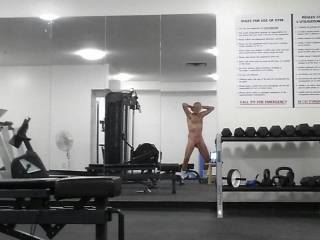 Naked, In the gym alone, very early in the morning. Where do you like to be naked?