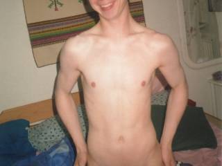 posing naked on bed girlfriend wanted to take a picture of me after sex