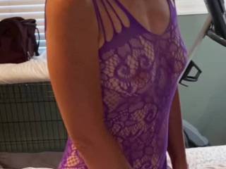 Betty playing with a toy in hot lingerie