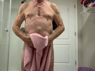 Drying off after my shower