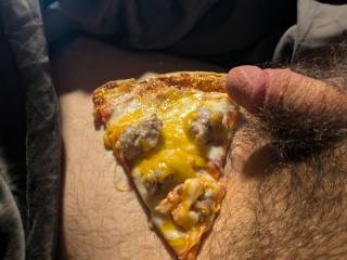 Getting ready to eat some pizza. Anybody hungry?