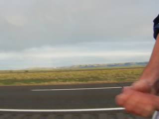 I like to cum on the side of the road sometimes too. It's a thrill thinking I could get caught...