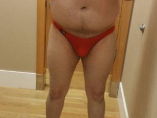 Down to my underwear in the changing room. Want to join me?