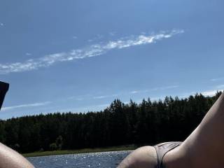tanning that ass....