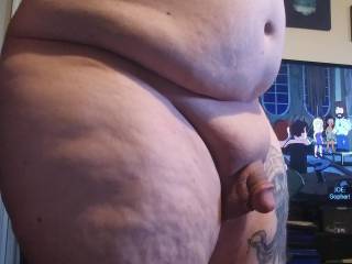 Another pic of my thick body and stubby dick