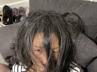 Hair flowing