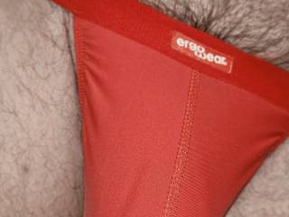 Red Ergowear Thong with a Pouch