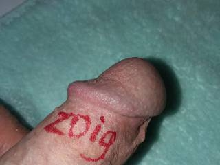 A sharpie from my tool pouch and - voila! My genuine member is representing 
.