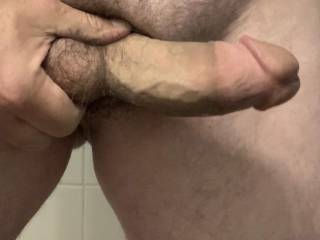 Showing off my horny cock!! Does it make you horny?!?!