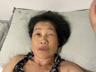 Facial before bed. It was a long day at work. Had to release stress