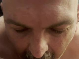 Hubby licking and sucking on my clit. Fuck I cum hard