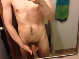 Nice shapely cock. Would be fun to play with it and make it reach its full 5''.
