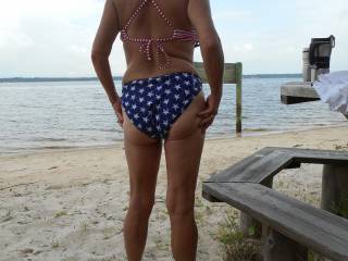 My new bathing suit for the Fourth
