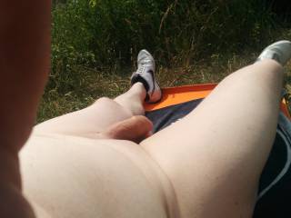 sunbathing in lobau